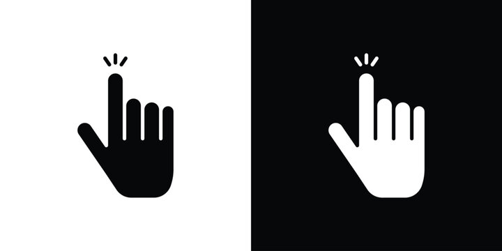 Easy to use icon in glyph shilhouette black and white colors