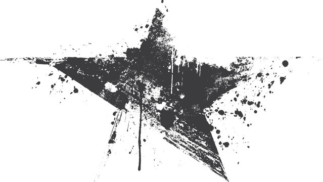 Grunge stars. Vintage distressed stars. 