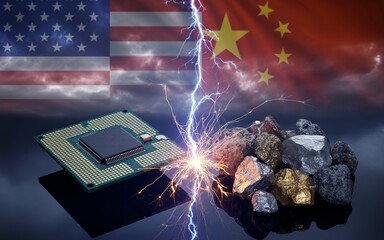 US-China Tech and Mineral Showdown – silicon chip, rare earth minerals, technological rivalry