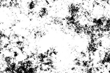 Gritty black grunge texture overlay for artistic designs on a white canvas