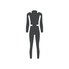 diving suit black line icon for digital and print projects.