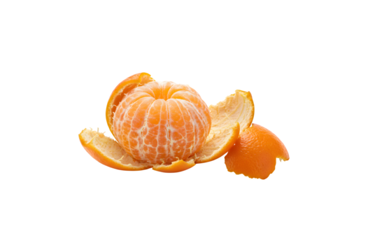 Peeled tangerine