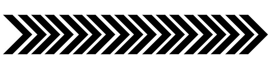 Dynamic moving arrow symbol isolated on transparent background