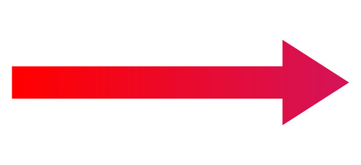 Obraz premium Red straight arrow pointing right side. Png file type