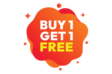 Buy 1 Get 1 Free Promotional Offer Badge