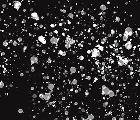 paint on black background, paint splash,  black and white background