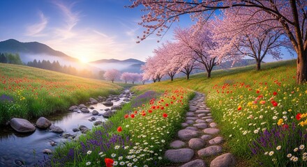 autumn landscape in the mountains