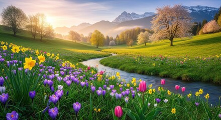spring landscape in the spring