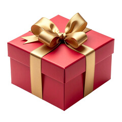 Wrapped Present of Joy: A beautifully wrapped gift box, adorned with a lustrous golden bow, symbolizing thoughtfulness and the joy of giving. It evokes excitement and anticipation.