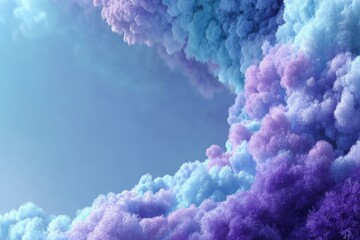 Surreal Floral Cloudscape Dreamy Pastel Hues Evoking Fantasy and Wonder Softness and Serenity Captivating Artistic Landscape Gentle Gradient Sky