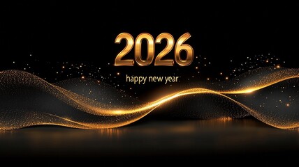 2026 New Year Decor, Festive Design Element (Suitable for New Year Cards, Decorative Scenarios, Visual Materials, etc.)