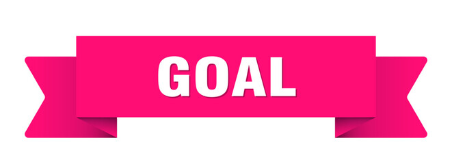 goal ribbon isolated on transparent background. goal ribbon
