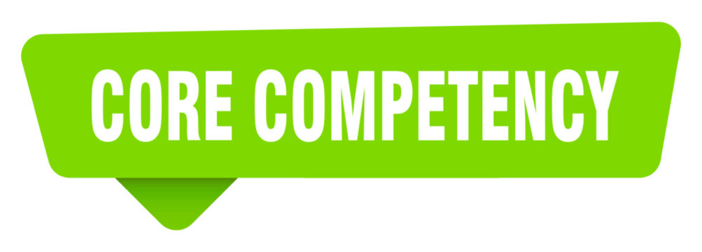 core competency green sign isolated on transpatent background. core competency sticker