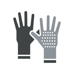scuba gloves  black line icon for digital and print projects.