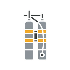 Air tank black line icon for digital and print projects.