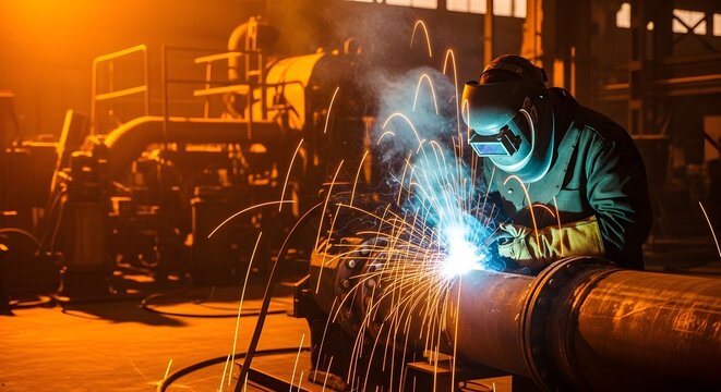 Welding services professional welder industrial welding metal fabrication welding sparks construction