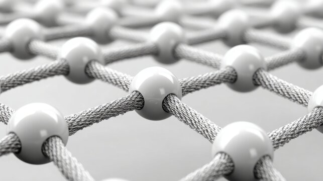 Close-up of a white and black rope representing adaptive solutions and responsive offers in modern business contexts