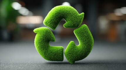 Green recal symbolizing managed cycles within a conceptual content loop governed by agentic principles