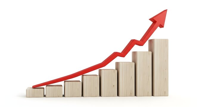 Understanding financial growth a visual representation of business success and market trends