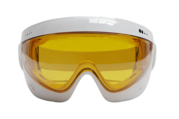 Beauty enhancing light therapy mask isolated on transparent background