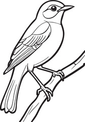 Naklejka premium A cute black vector illustration of a wild crow silhouette on a winter tree branch with a detailed wing and feather drawing