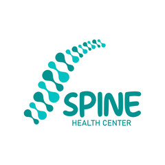 Spine logo design template. Vector illustration.