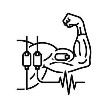 Electromyography isolated on for muscle function assessment