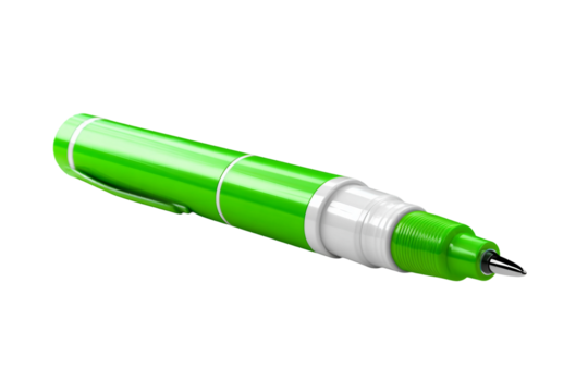 Bold chisel tip marker isolated on transparent background