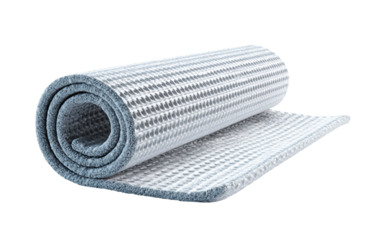 Spiky acupoint massage mat isolated on transparent background