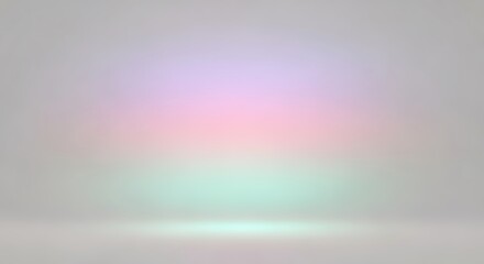 Obraz premium Abstract Pastel Dreamscape Soft Pink Lavender and Mint Gradient Studio Background for Dreamy Product