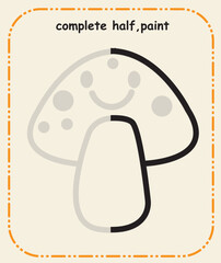 Complete the Line &ndash; Preschool Prewriting and Hand Control Skill Sheet