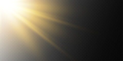 Bright Shiny Spotlight Flash and Radiant Light Effect.