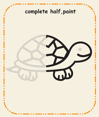 Complete the Line &ndash; Preschool Prewriting and Hand Control Skill Sheet