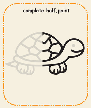 Complete the Line &ndash; Preschool Prewriting and Hand Control Skill Sheet