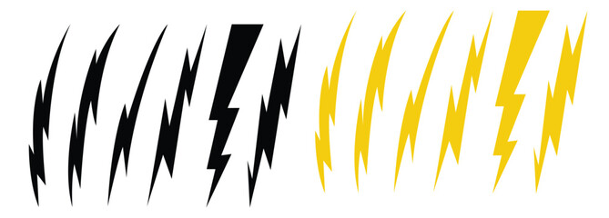 Lightning bolt thunderstorm icon Abstract vector background illustration of golden wheat field pattern for summer design growth