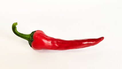 Chili pepper isolated on white background with shadow