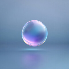 Minimal Purple Glow Orb Abstract