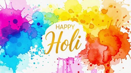 Watch vibrant colors explode in this Holi celebration video, perfect for festive promotions and cultural events that capture the joy of spring