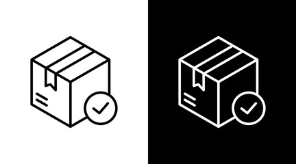 Finished Goods White Icon Set Design