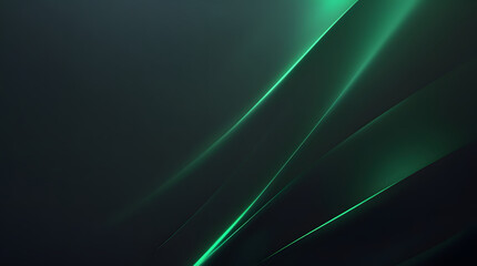 Jet Black to Emerald Green Premium Cinematic Gradient