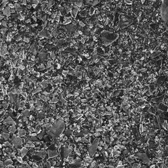 The texture of multiple pieces of broken glass