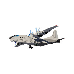 Russian military transportation plane illustration