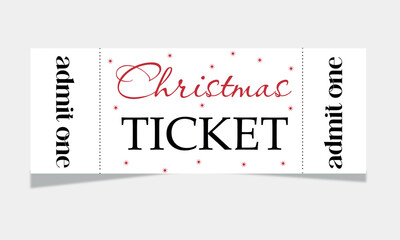 Christmas ticket illustration 