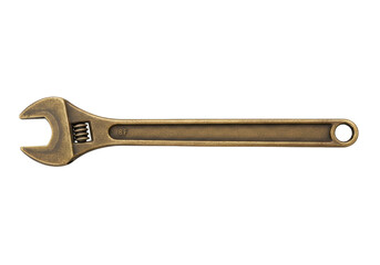 Isolated adjustable wrench tool, maintenance plumbing work equipment, repair fix support