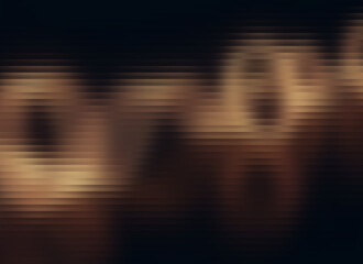Abstract digital horizontal pixel motion blur background