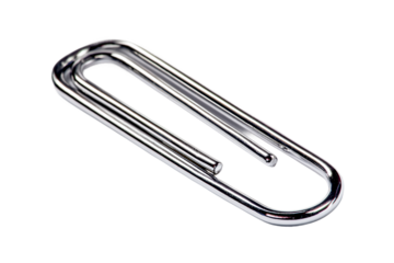 Multipurpose paper clip isolated on transparent background