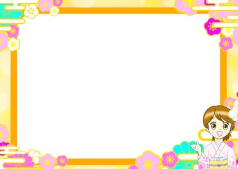 お正月のフレーム