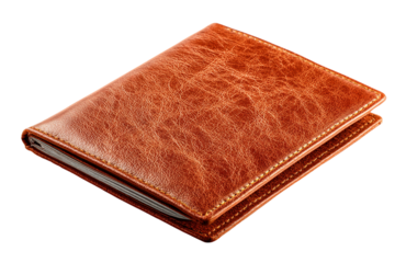 Personalized passport holder isolated on transparent background