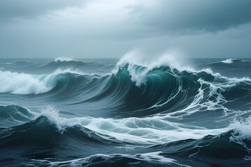 stormy sea wave
