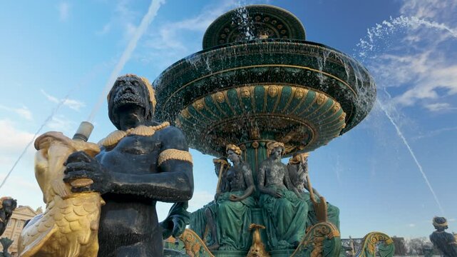 La Fontaine des Fleuves in Paris La Concorde